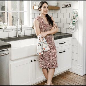 Anthropologie HD in Paris - Red and White Patterned Dress